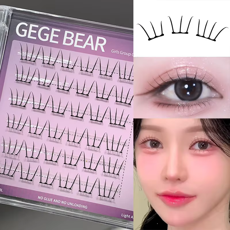 Gege Bear K-pop Lash sans colle – Naturel et moelleux