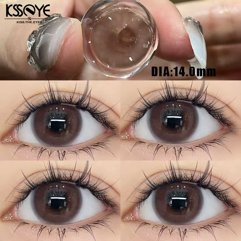 KSSEYE 1 paire de lentilles de Contact de couleur naturelle pour les yeux avec dioptrie de myopie maquillage