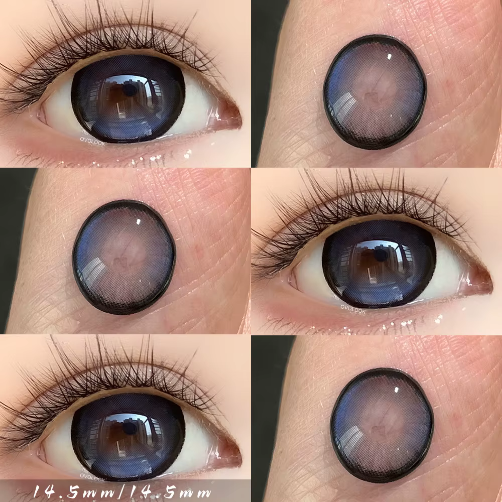 OVOLOOK - 2 paires de lentilles de couleur pour les yeux