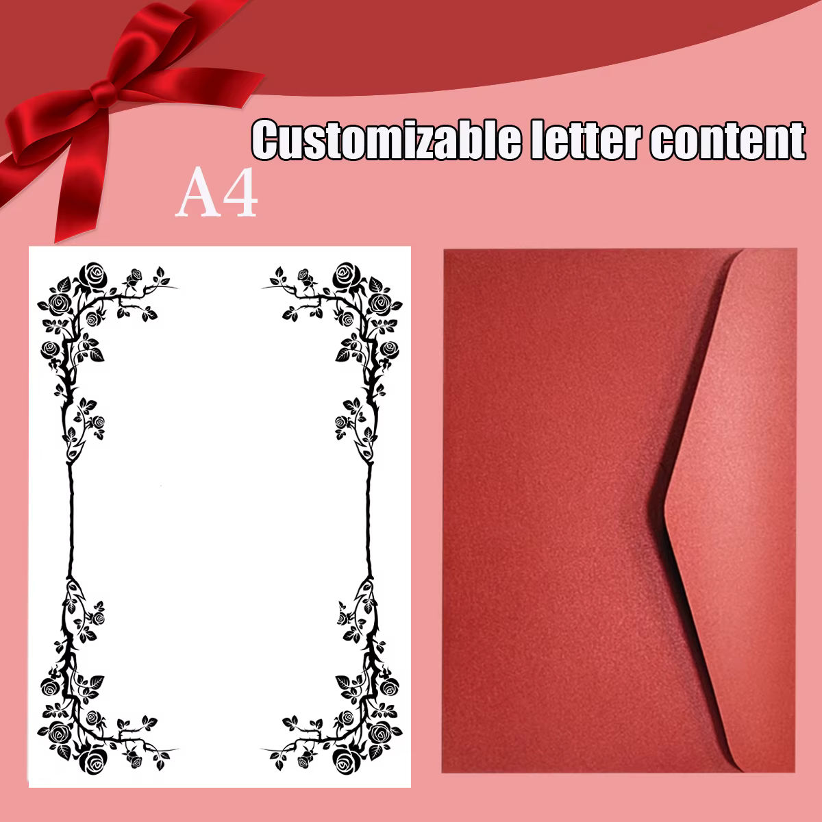Lettre d'enveloppes personnalisées DIY, personnalisation de la lettre de la Saint-Valentin, lettres de bénédiction d'amis, impression de documents d'entreprise, courrier une lettre