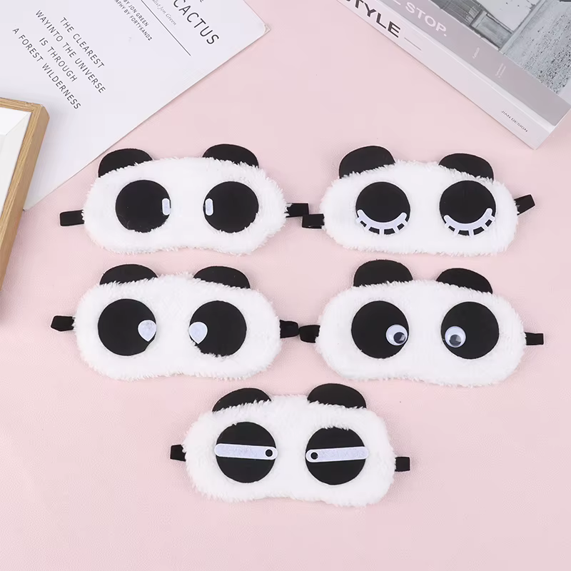 Masque facial en peluche Panda pour les yeux