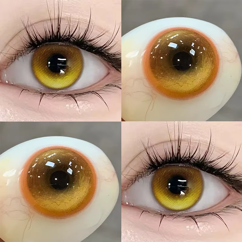 KSSEYE Lot de 2 paires de nouvelles lentilles de contact colorées Anime avec correction