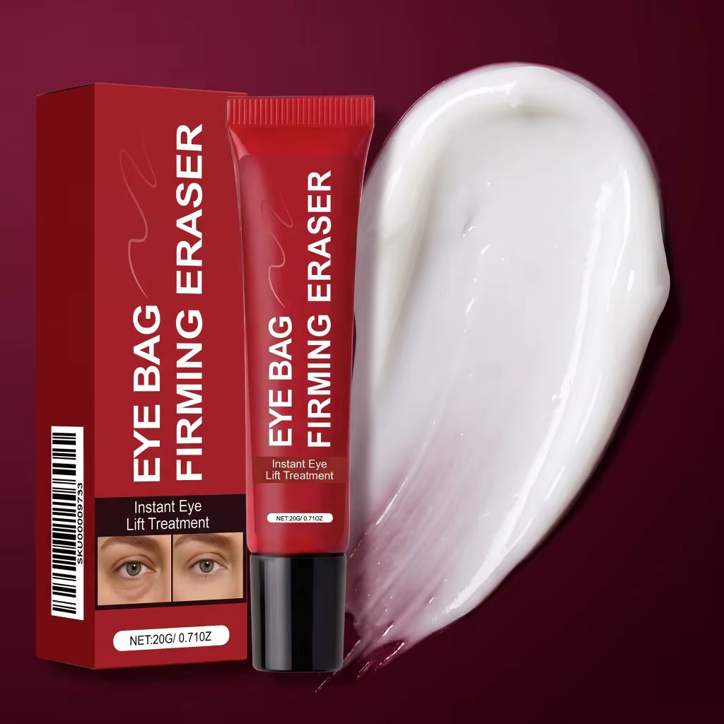 Crème Contour des Yeux Effet Lifting Instantané Anti-Poches – Raffermit la Peau Sous les Yeux, Estompe les Rides et Ridules, Traitement Anti-Âge