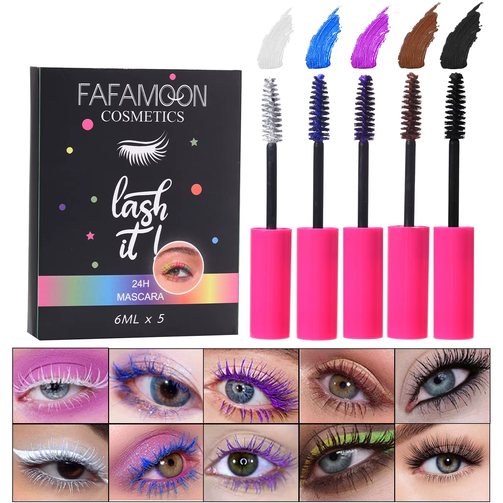 Ensemble de mascara coloré 5D – Kit