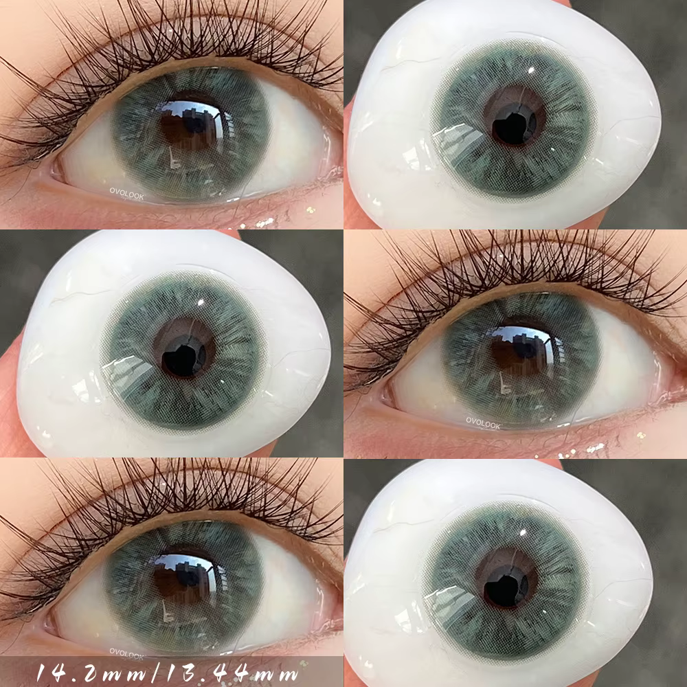 OVOLOOK - Lot de 2 paires de lentilles de contact colorées pour les yeux