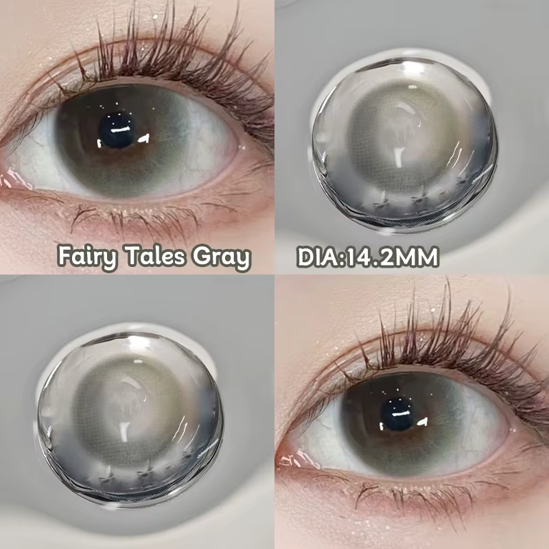 2pcs lentilles de Contact de couleur arc-en-ciel pour les yeux Belleza