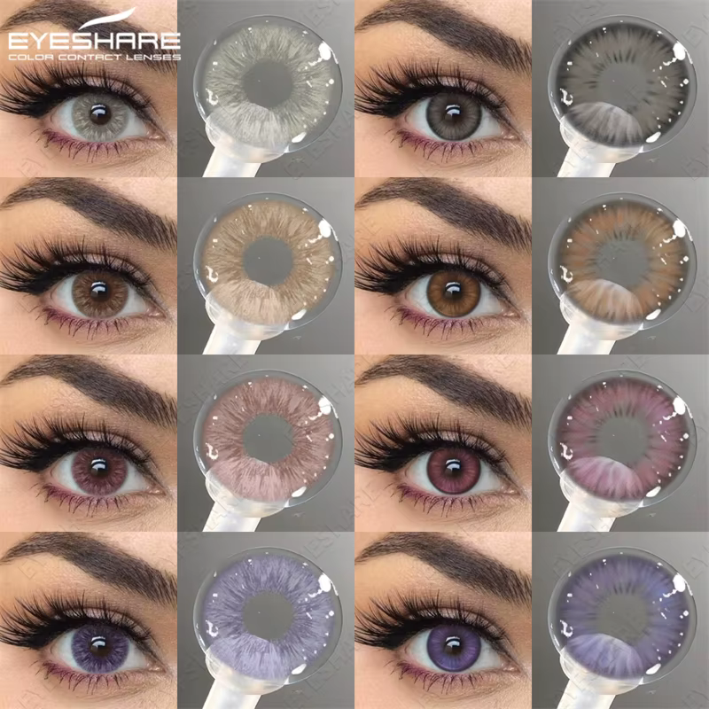 EYESHARE nouveau coréen rose violet yeux Contact couleur lentilles