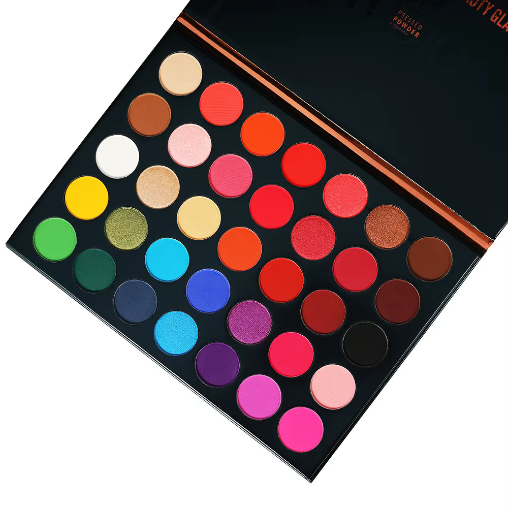 BEAUTY GLAZED Palette de fard à paupières 35 couleurs mat/brillant naturel Smokey paillettes