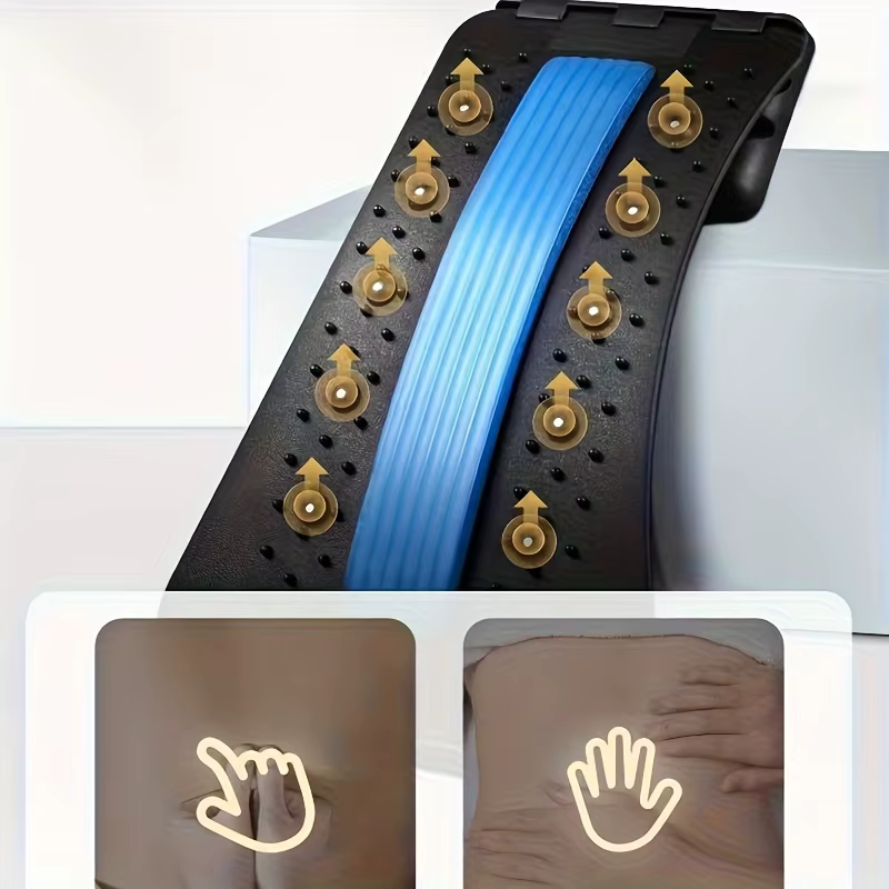 Écarteur de dos réglable sur 3 niveaux pour soulager les douleurs lombaires. Planche de décompression lombaire, dispositif de décompression de la colonne vertébrale. Massage pour la scoliose