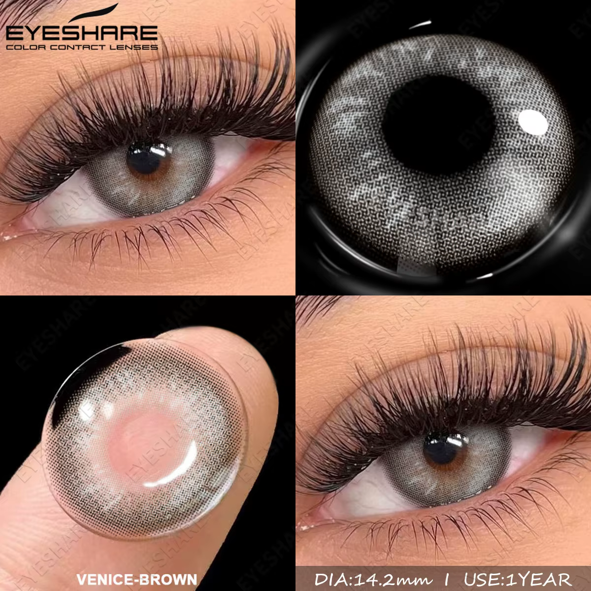 EYESHARE 2 pièces lentilles de Contact de couleur pour les yeux