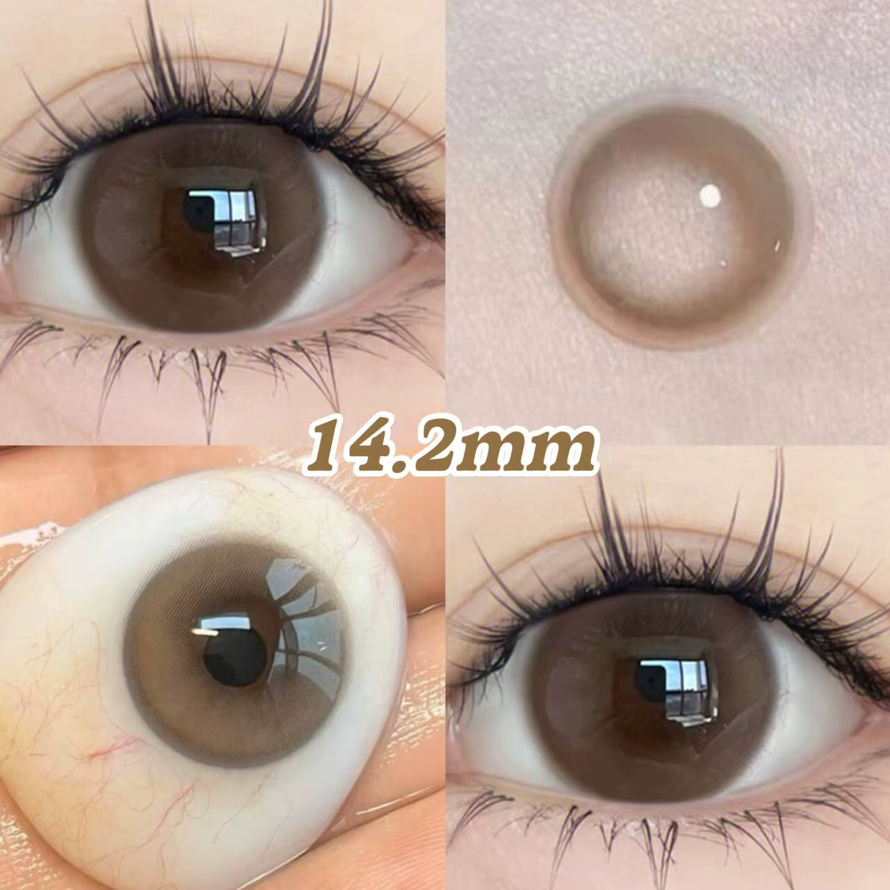 OVOLOOK - 2 paires de lentilles de contact colorées vertes pour cosplay