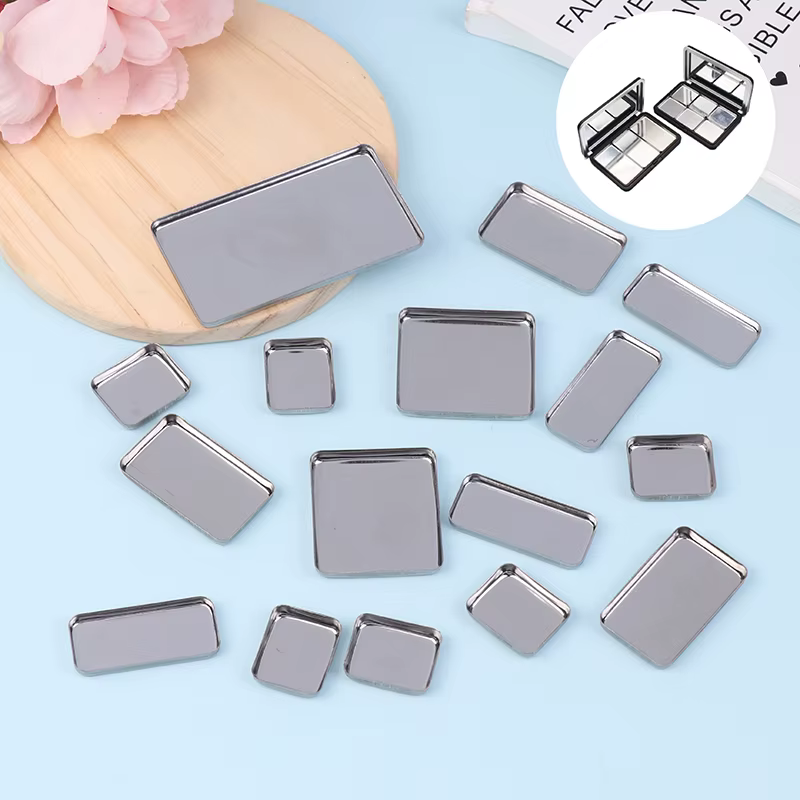1/2/3/4/6 pièces poêles de fard à paupières vides Palettes de maquillage Palette carrée vide étuis en aluminium casseroles pour poudre