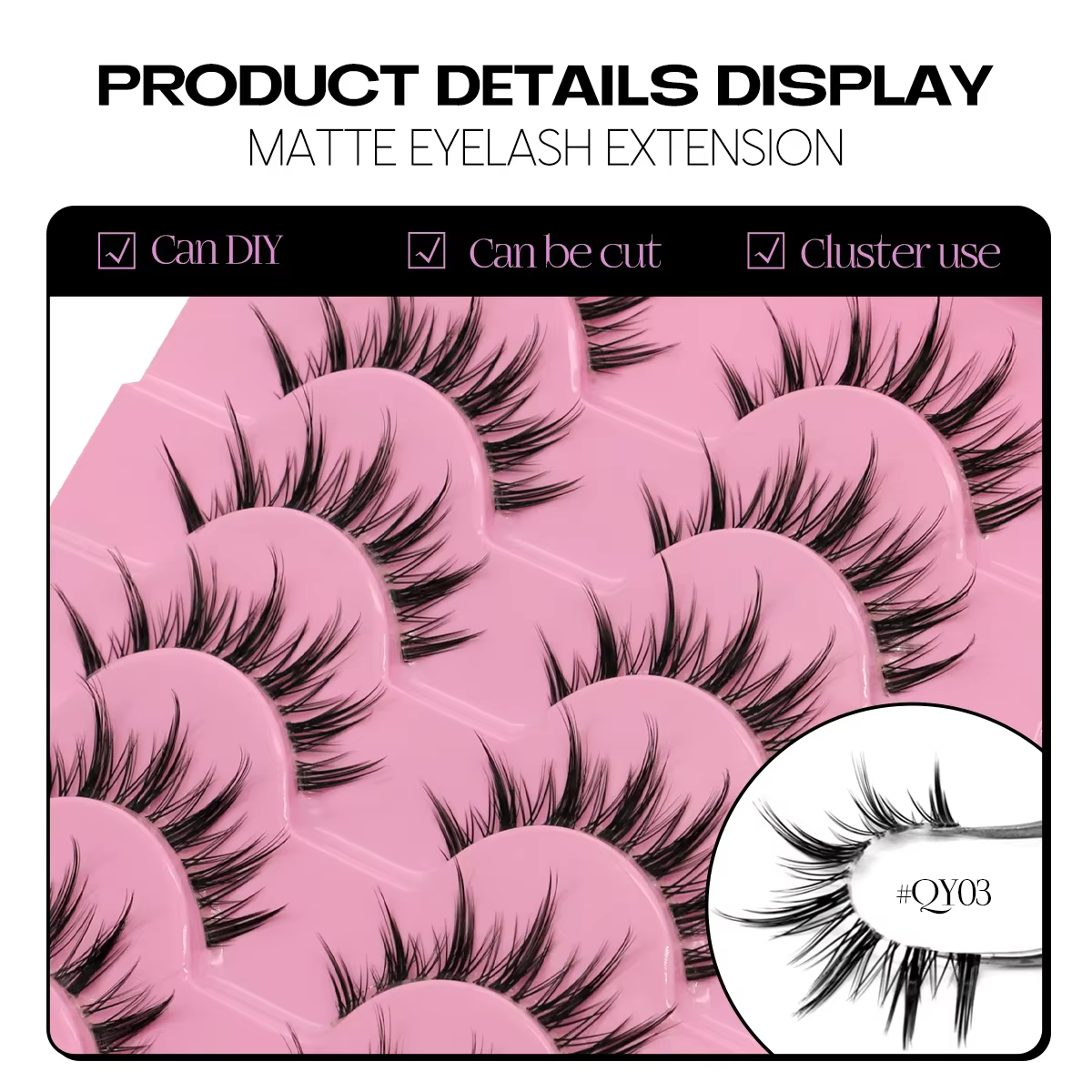 Veltrinay Faux cils naturels Manga