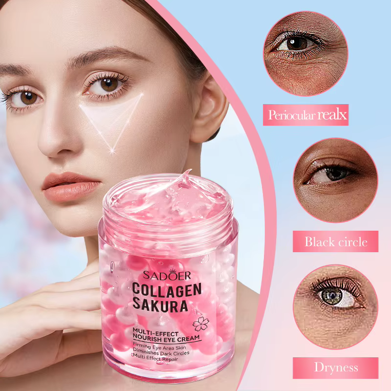 SADOER Sakura crème pour les yeux Anti cernes rides hydratant crèmes Anti-âge
