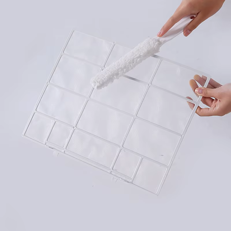 Brosse de nettoyage d'écart de climatiseur suspendu, outil de nettoyage de volet, brosse de dépoussiérage détachable, outils de nettoyage d'écart ménagers