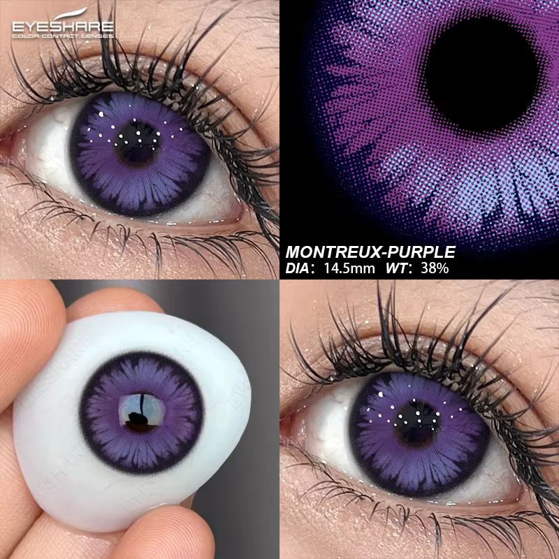 AMARA Cosplay lentilles de contact de couleur pour les yeux Anime