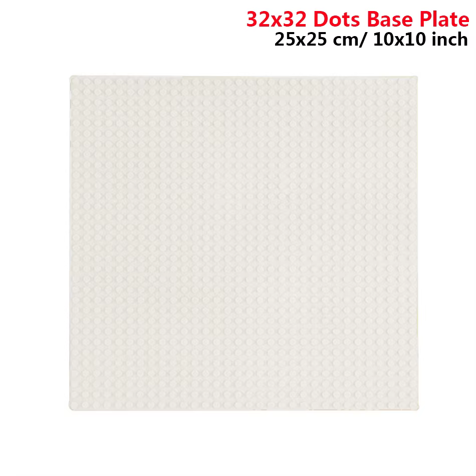 Blocs de construction classiques 32x32 32x16 points, plaque de Base MOC, briques de petite taille, pièces de plaque de Base pour figurines de ville, jouets pour enfants