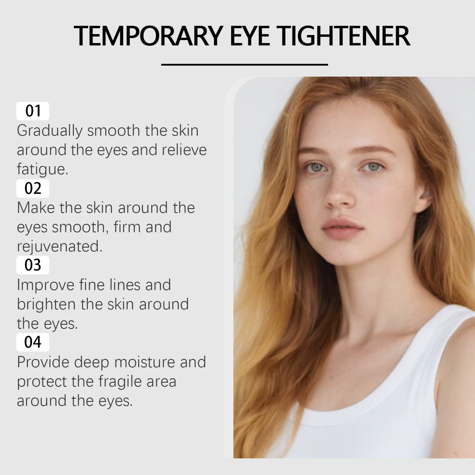 Crème pour les yeux raffermissante temporaire