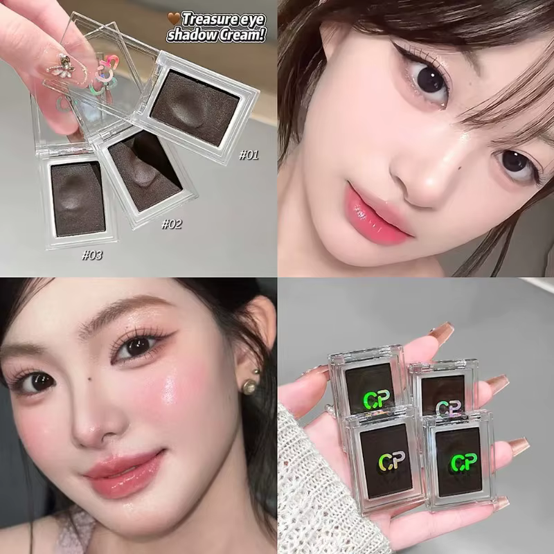 Palette de maquillage multifonctionnelle rouge brun foncé