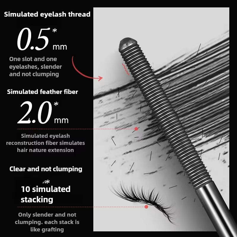 Mascara à cils en fer métallique