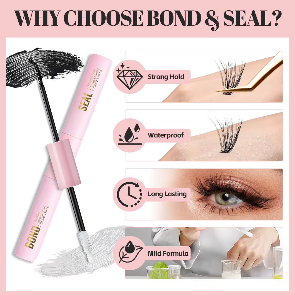 Colle adhésive 2 en 1 pour extensions de cils