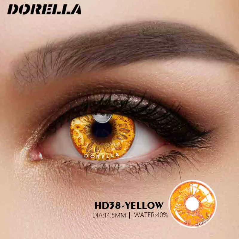D'ORELLA 1 paire de lentilles de contact colorées pour les yeux