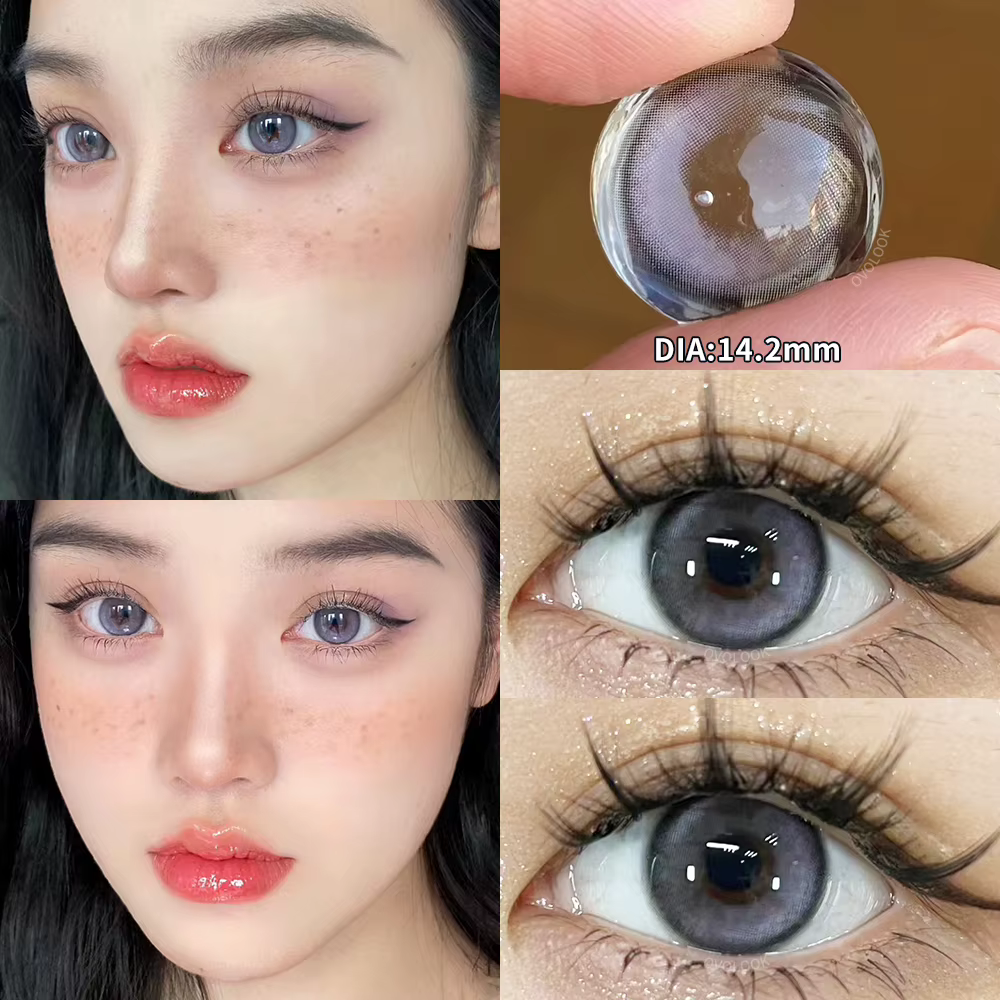 1Pair les délinquants Lentilles de contact colorées pour les yeux Myopie