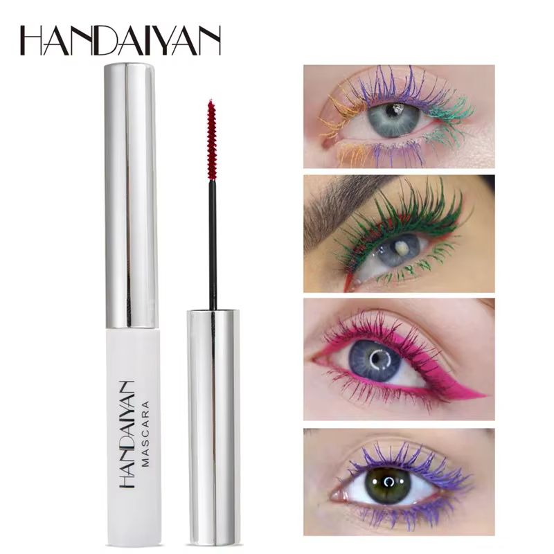 Mascara coloré 4D soie imperméable à l'eau séchage rapide Extension de cils Curl maquillage