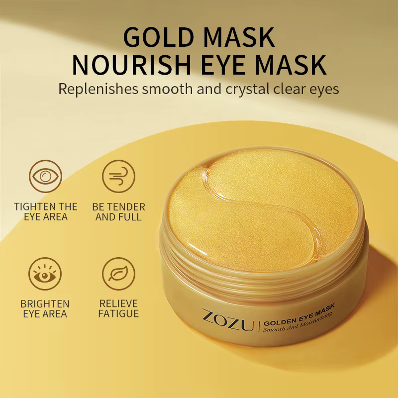 Masque pour les yeux hydratant au collagène doré