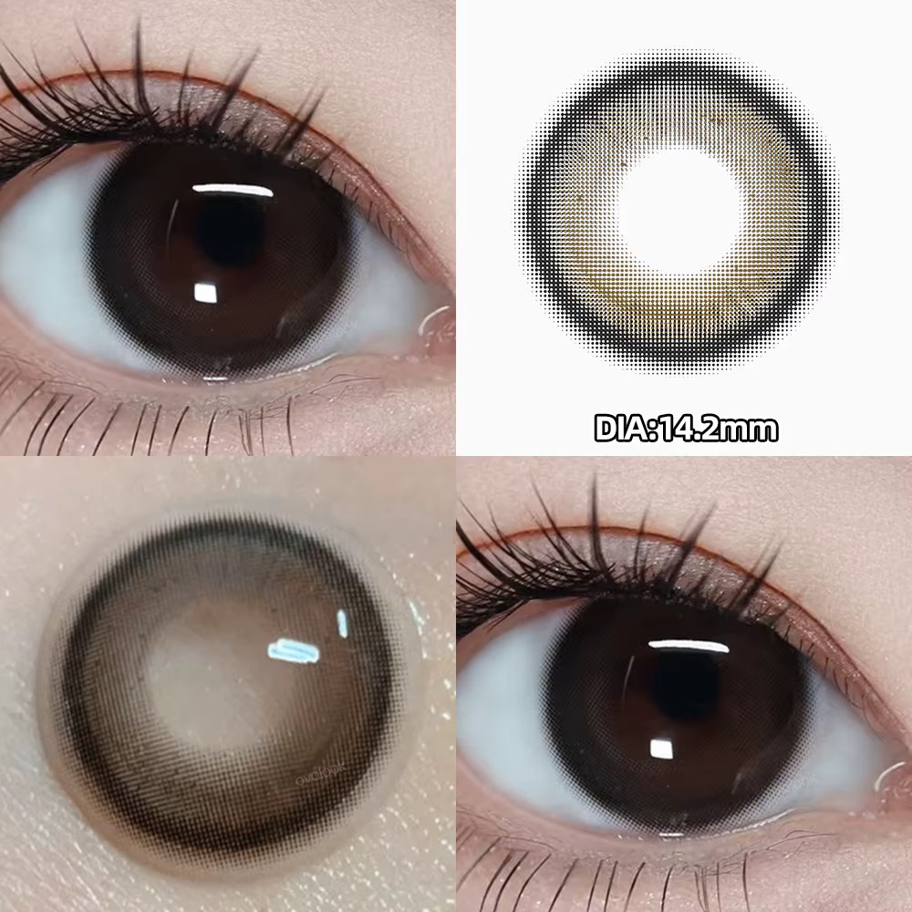 OVOLOOK - Lot de 2 lentilles de contact colorées bleu cristal