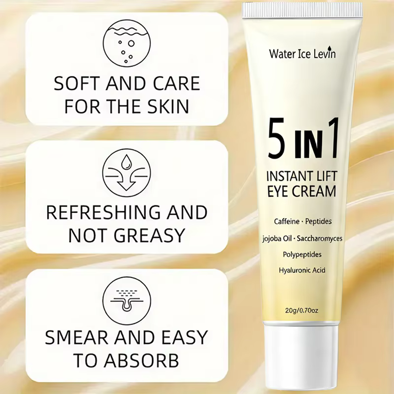 Crème pour les yeux à effet liftant instantané 5 en 1. Résultats en 2 minutes. Lisse les poches sous