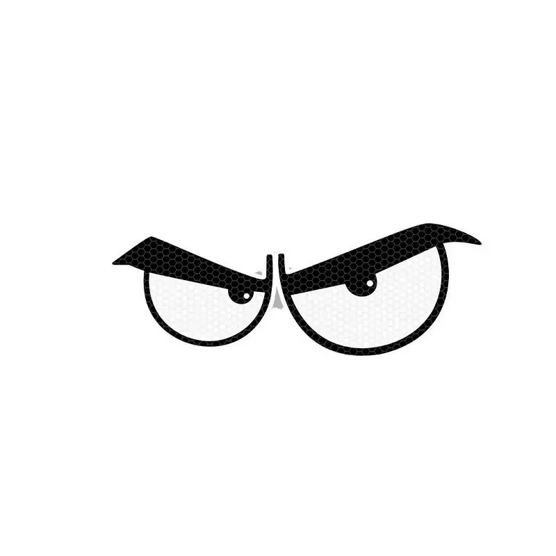 Autocollant de voiture drôle yeux rouges yeux du diable autocollants d'avertissement réfléchissants imperméables accessoires pour voitures camions motos décalcomanie