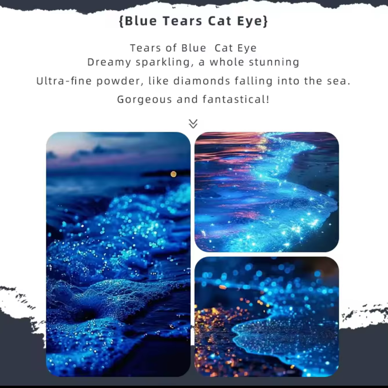 MIANEL Blue Tears Cat Eye Series 3 couleurs