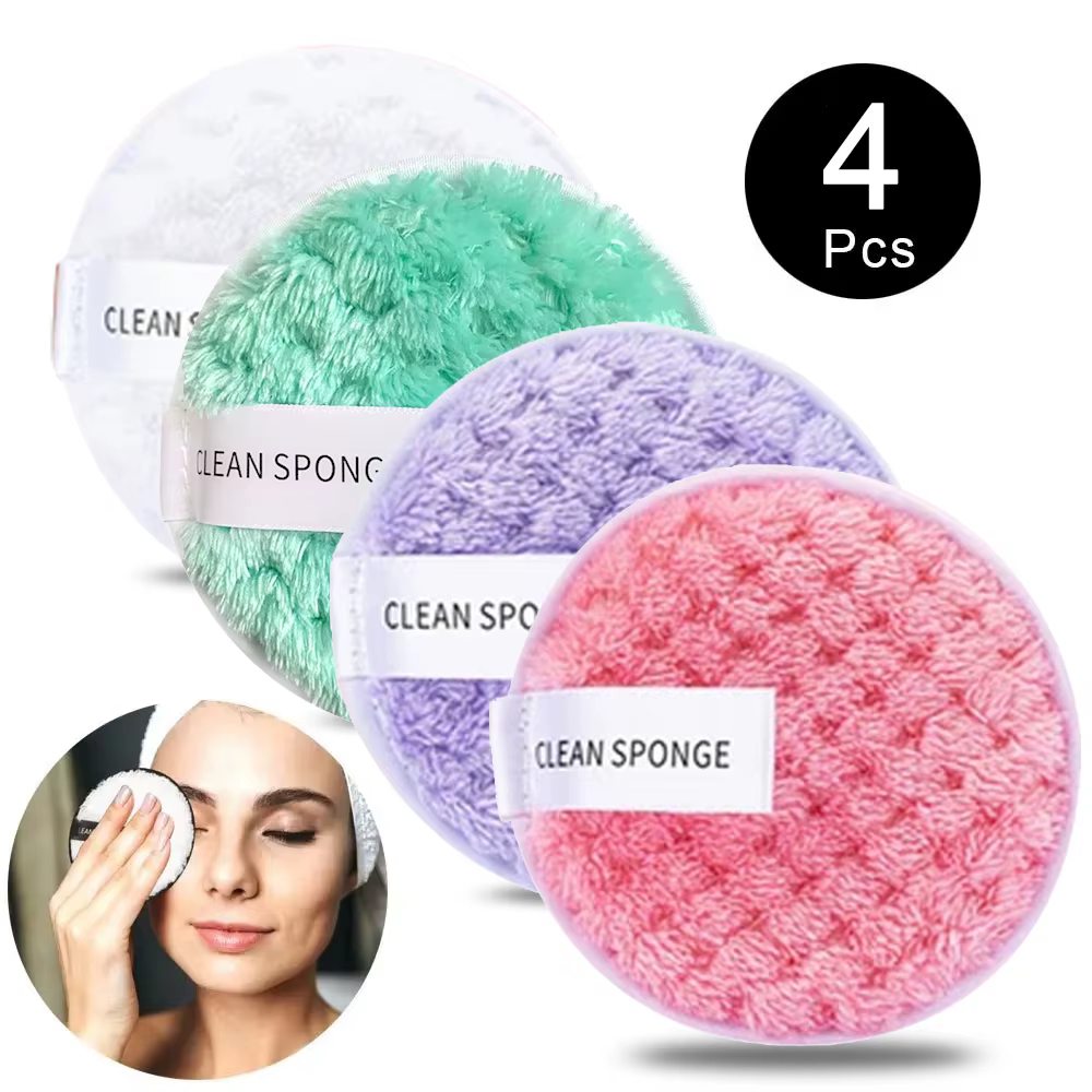 Tampon de coton en microfibre démaquillant