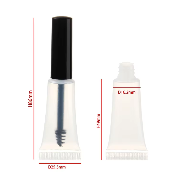 Tubes de Mascara transparents mats vides de 5ml