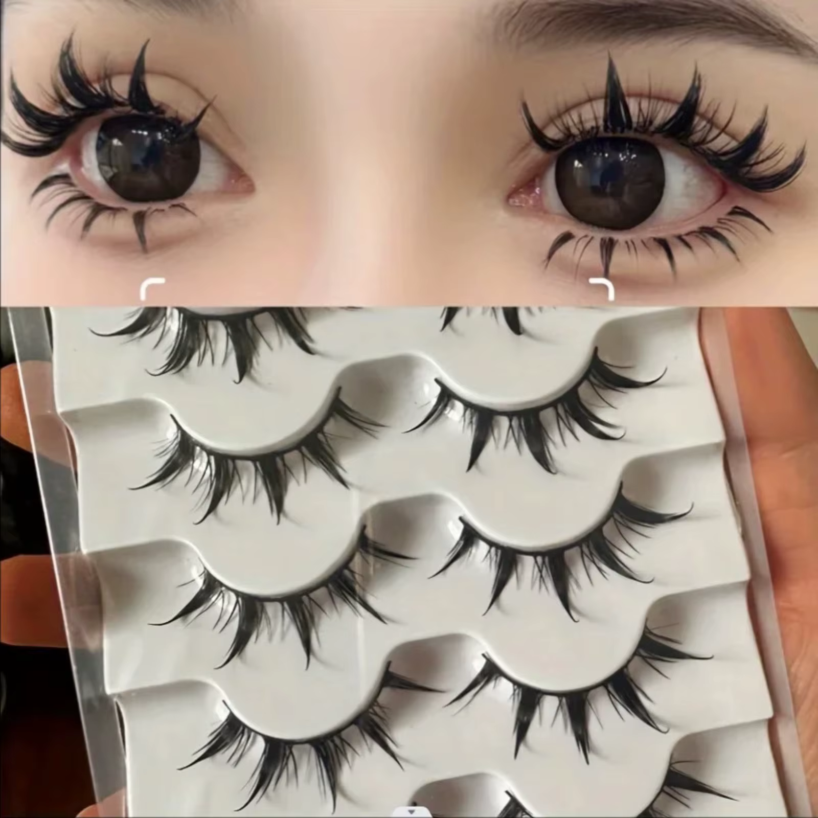 Faux cils d'inspiration d'anime