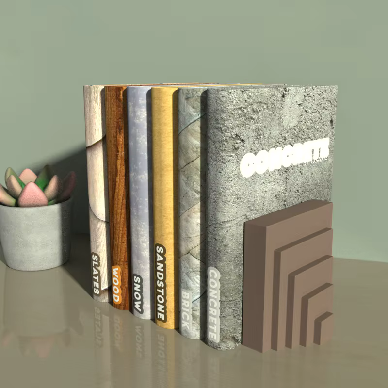 Presse-livre en béton, moule en Silicone, étagère créative en ciment de gypse, bricolage, Support de table, moules de décoration