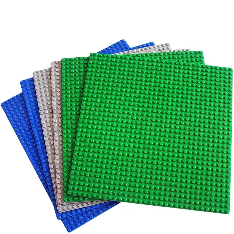 Plaque de base en plastique pour blocs de construction, 32x32, 16x32, 16x16 points, accessoires de briques classiques, jouet pour enfants, bricolage