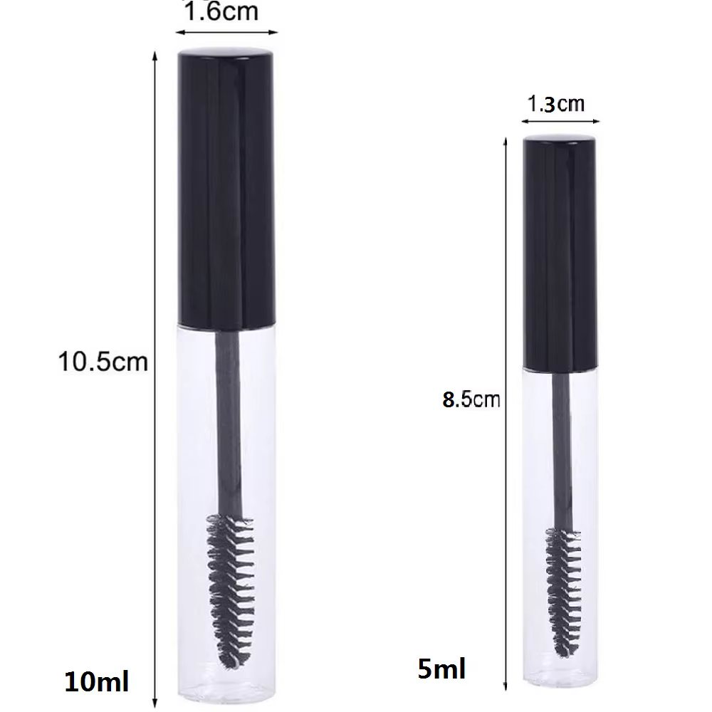 Tube de Mascara vide avec baguette à cils