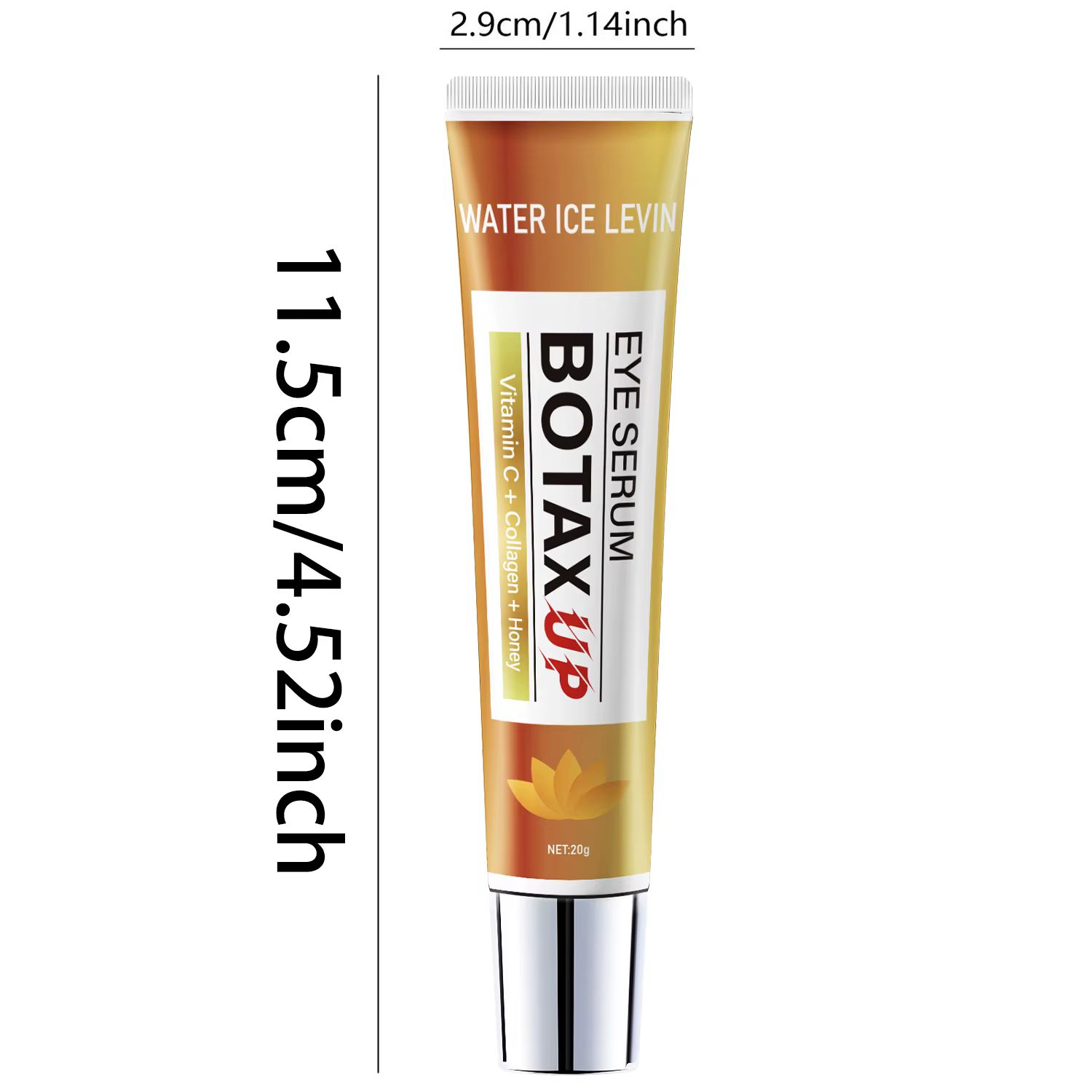 Crème raffermissante pour les yeux Botax Xp Vitamine C Collagène Miel. Texture légère et fondante. Lisse