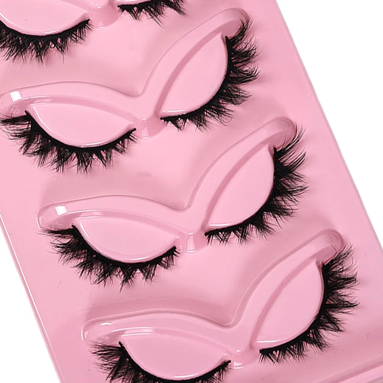 5 paires de faux cils œil de chat