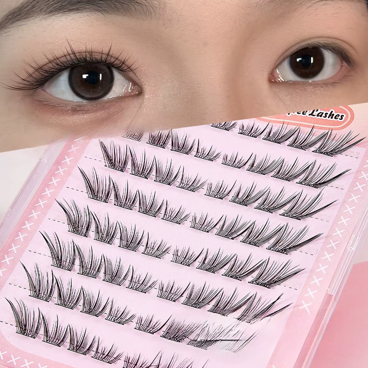 Faux cils auto-adhésifs sans colle