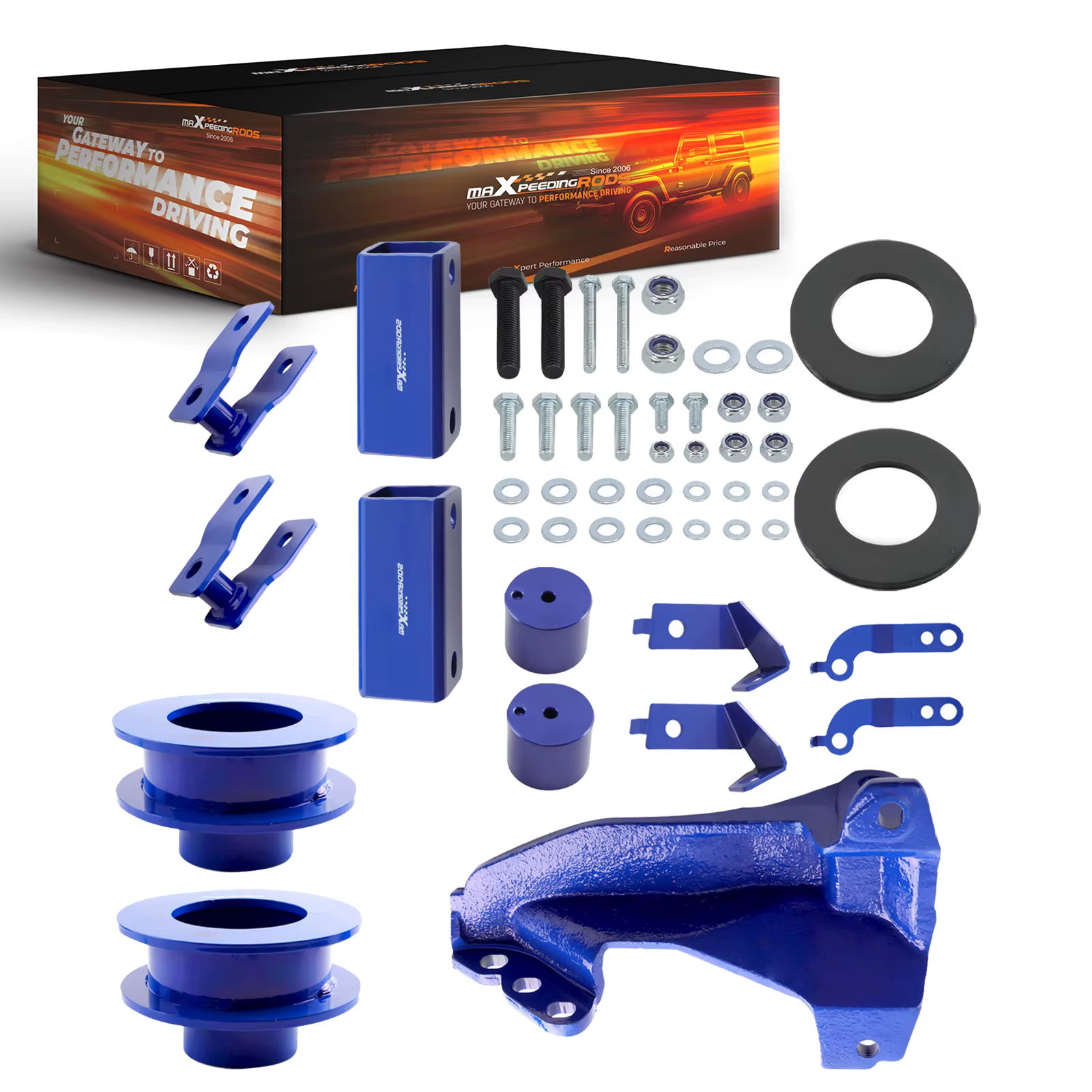 Kit de levage avant de 2,5 pouces pour Ford F250 F350 F450 2011-22 avec support de barre de direction