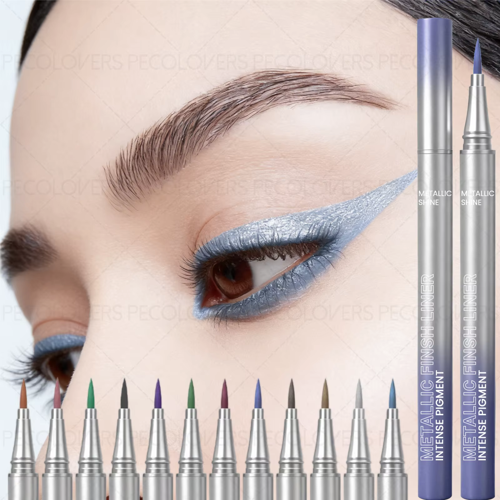 1PC Eyeliner nacré imperméable et anti-taches - Séchage rapide