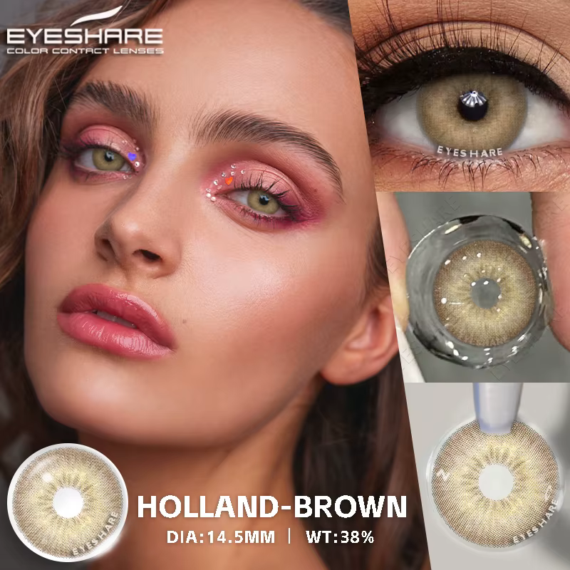 EYESHARE 1 Paire de Lentilles de Contact Colorées pour les Yeux