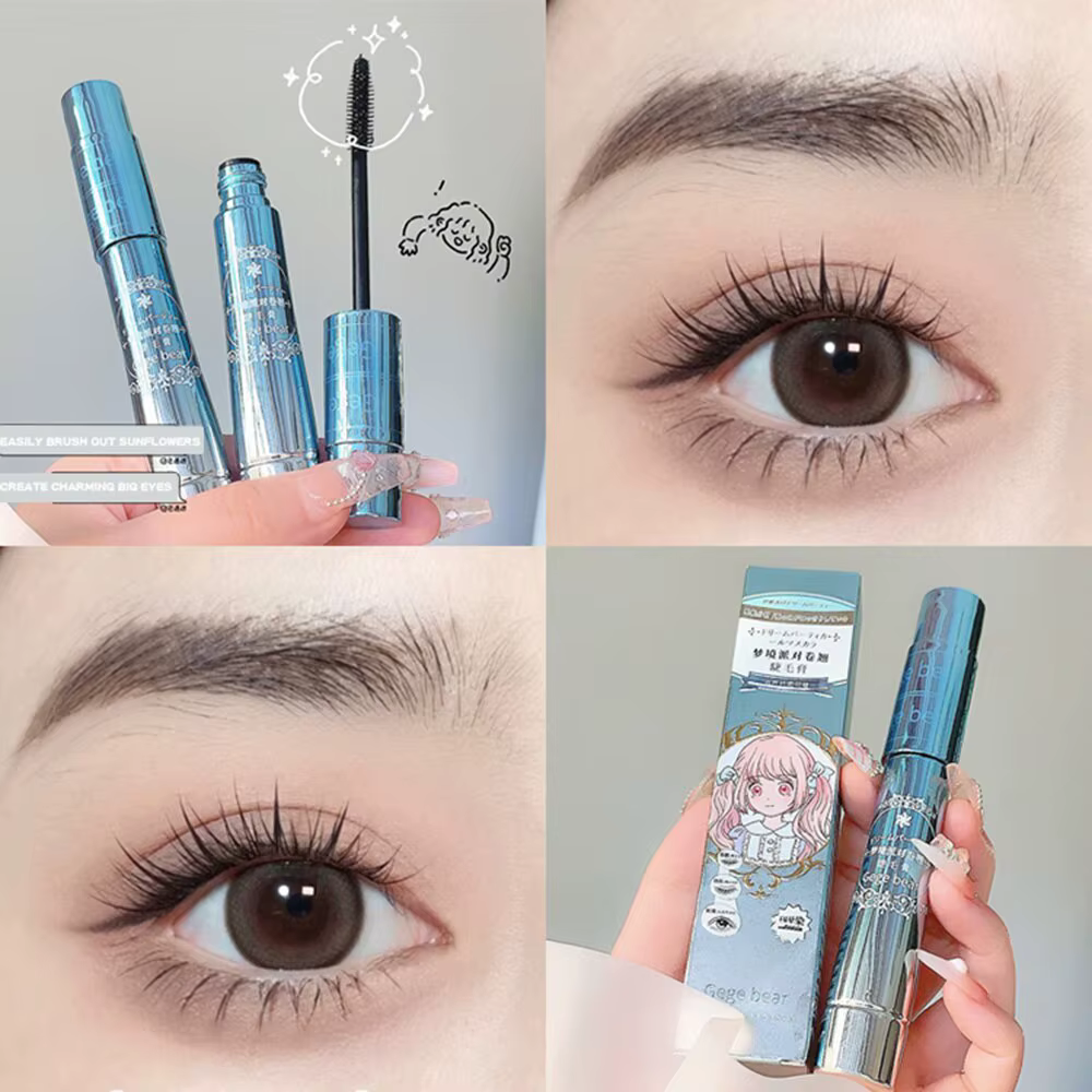 Gege Bear Dream Party Mascara bouclé noir fleur de soleil Design mignon toute la journée longue tenue allonge les cils