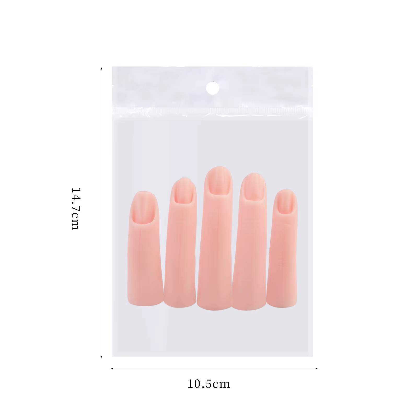 5 pièces/ensemble, Faux doigts naturels en silicone, formation nail art, manucure, modèle pratique, affichage, outils de maquillage