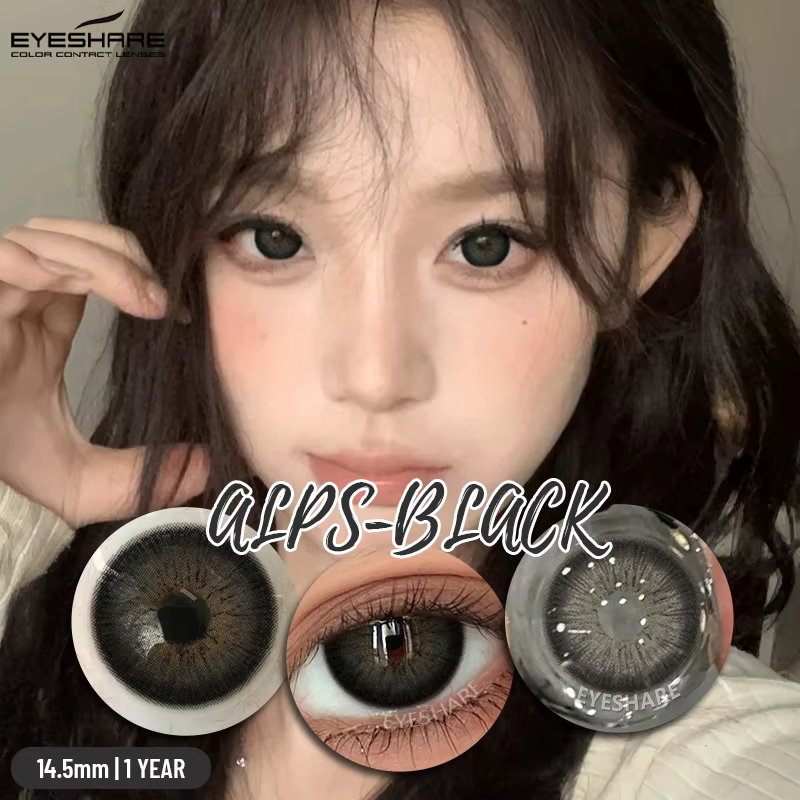EYESHARE 1 paire de nouveaux élèves colorés maquillage couleur noire lentilles de Contact beauté femmes