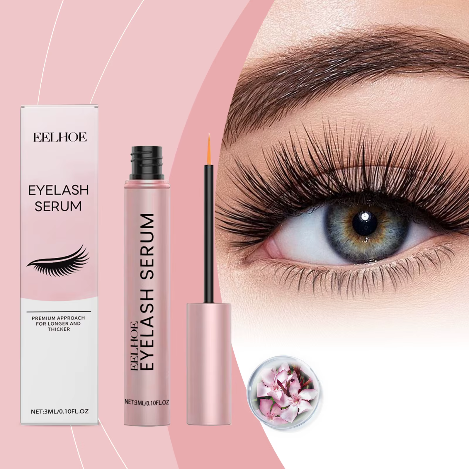EELHOE Mascara hydratant Essence allonger les cils favoriser la croissance