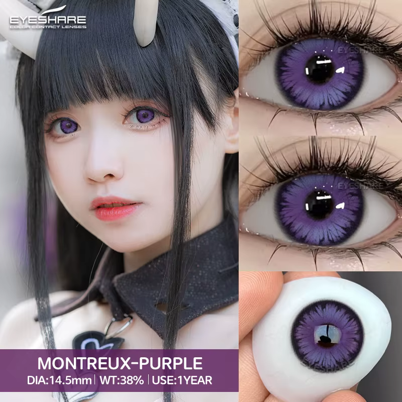 AMARA Cosplay lentilles de contact de couleur pour les yeux Anime